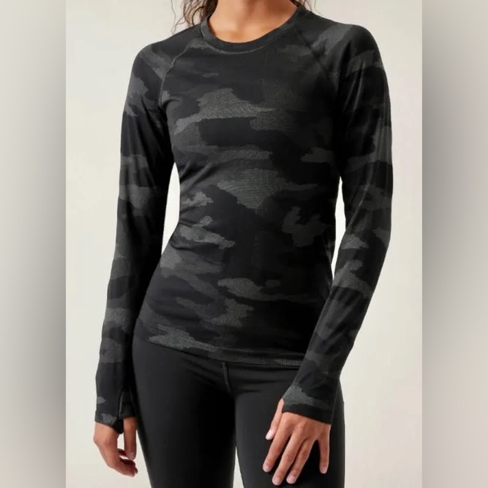Athleta Speedlight Camo Top